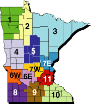 Map of MN Economic Development Regions